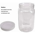 thumbnail image 2 of 12 Pack 16 Oz Clear Plastic Mason Jars with Seal Lids, Extra Labels, 1 Pen, PET Plastic Jars with lids for Kitchen, Home, Craft, 2 of 4