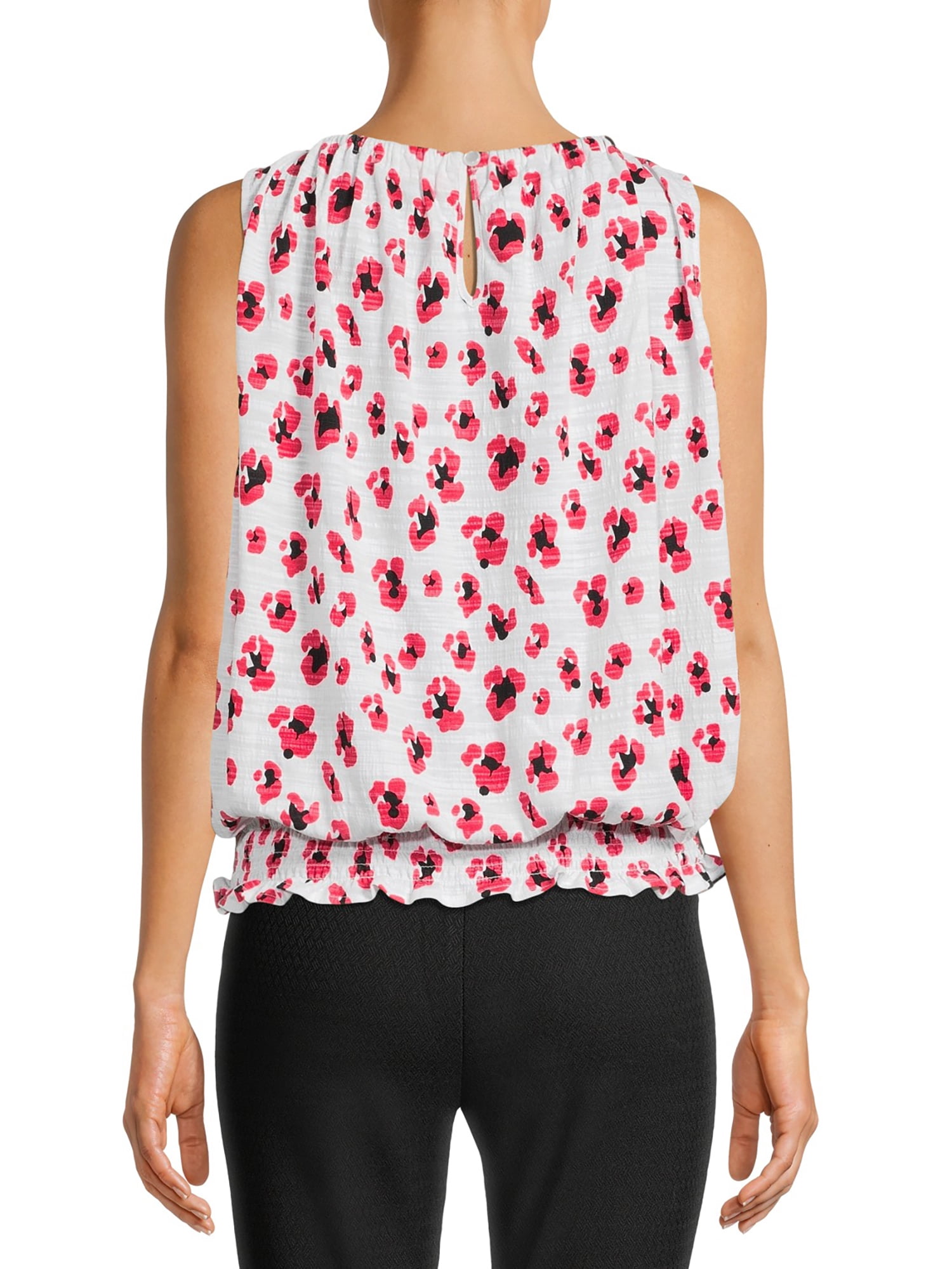 Resource Club Women's Sleeveless Smocked Top