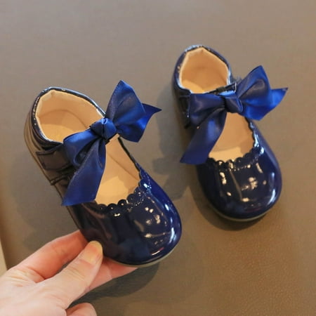 

Gubotare Sandals Little Girl Comfortable Toddler Girl Sandals Flower Girl Dress Shoes Open Toe Little Kid Summer Flats (Blue 19)