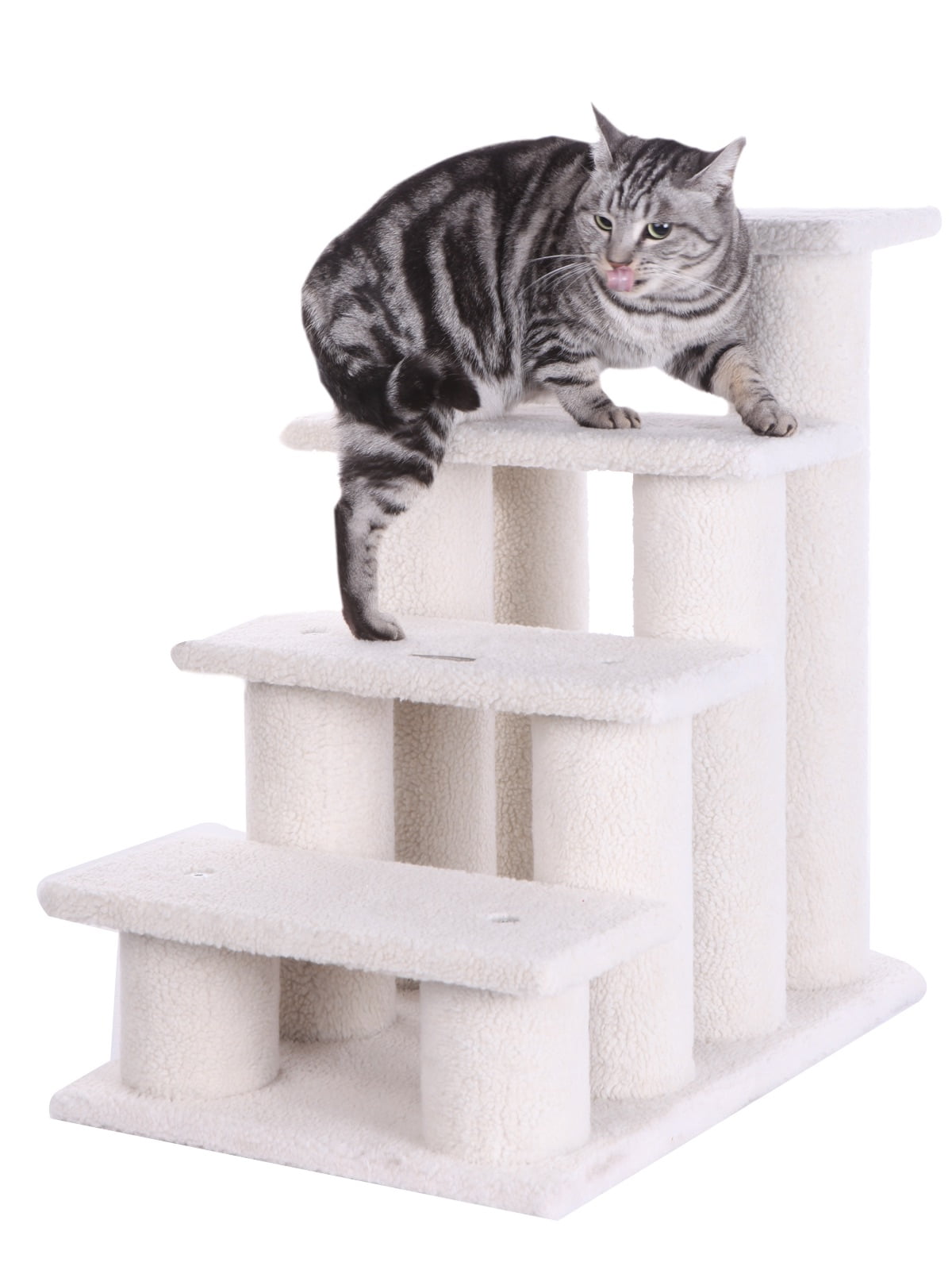 Armarkat 4 Steps Ramp For Dogs, Cats, Cat Step Stairs Ramp, 25"(L)x17