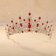 thumbnail image 1 of Zhuge Tiara de boda para novia, diadema de princesa, corona nupcial, joyería para el cabello con diamantes de imitación de cristal, decoración para novia, cumpleaños, graduación, boda (rojo), 1 of 4