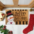 thumbnail image 4 of Holiday Welcome Doormat with Festive Copywriting – Polyester Door Mat for Christmas Entryway – Seasonal Welcome Mat for Indoor and Outdoor Use,B, 4 of 9