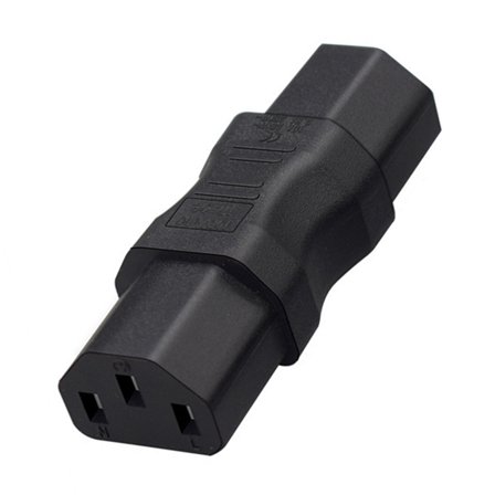 Double IEC C13 Socket Power Extension Adapter PVC Electrical Power Outlet Connection C13 to C13 3-Hole Female Adapter