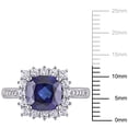 thumbnail image 2 of Everly Women's Created Sapphire Sterling Silver Engagement Ring, 2 of 7