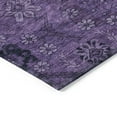 thumbnail image 5 of 5' X 8' Eggplant Purple And Plum Floral Washable Indoor Outdoor Area Rug, 5 of 5