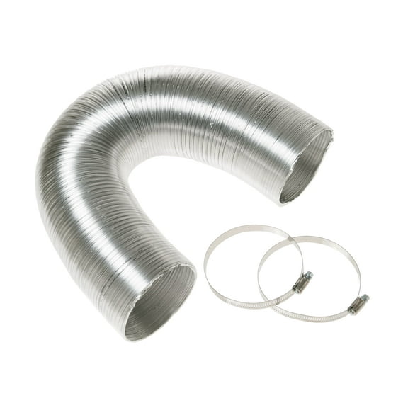 GE Appliances 4" x 8' Flexible Metal Dryer Duct, WX08X10086, UL Listed