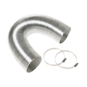 GE Appliances 4" x 8' Flexible Metal Dryer Duct, WX08X10086, UL Listed