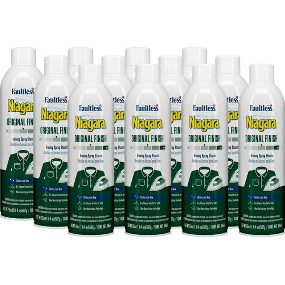 Faultless Heavy Finish Ironing Spray Starch (12 Pack)