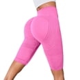 thumbnail image 2 of FUZHIQ Biker Yoga Shorts for Womens High Waist Lifting Tummy Control Seamless Bermuda Shorts Compression Workout Athletic Shorts for Gym Running, 2 of 9