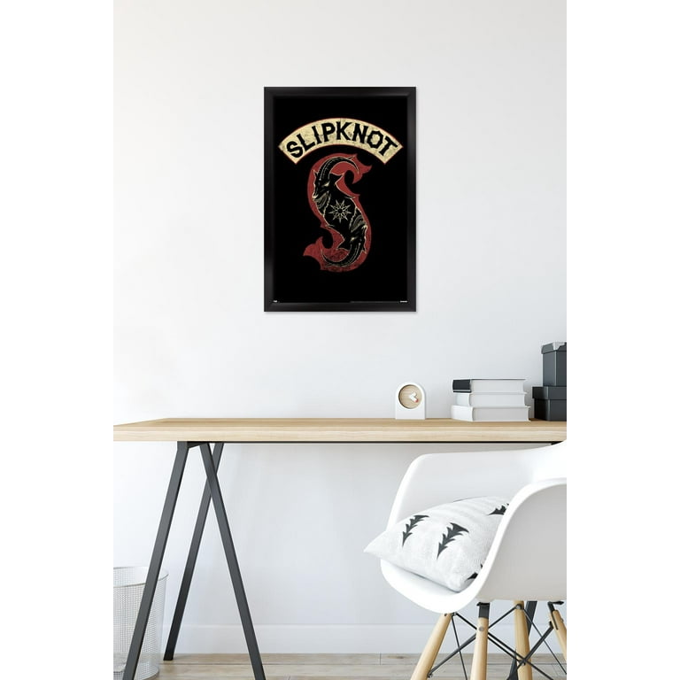 Slipknot - Patch Wall Poster, 14.725 inch x 22.375 inch, Framed, FR16986BLK14X22EC