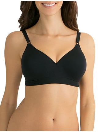 Fruit of the Loom Women’s Back Smoothing Full Coverage Wireless Bralette,  2-Pack, Style FT842A