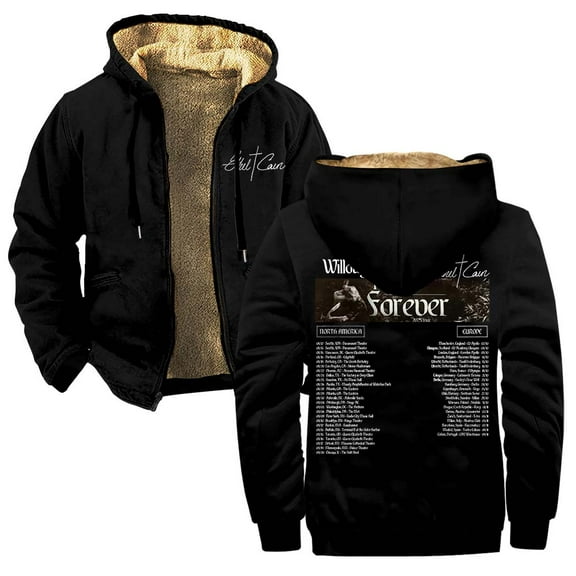 Ethel Cain Willoughby Tucker Forever Tour 2025 Zipper Hoodies Women Men Jacket Parkas Long Sleeve Fashion Streetwear Coat