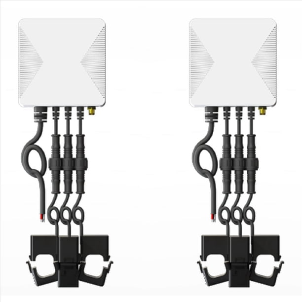 2X Tuya Smart Life Medidor de KWH de Energía WiFi Trifásico 80A 120A Pinza de Alimentación Transformador de Corriente Monitor de Aplicación (80A)
