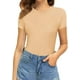 thumbnail image 2 of Xishao Women's Round Neck Short Sleeve T Shirts Basic Bodysuits Xishao ropa, 2 of 2