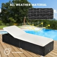 thumbnail image 3 of SEGMART Outdoor Rattan Wicker Lounge Chair, 5 Adjustable Reclining Backrest Lounger Chair, Modern Rattan Chaise Chair with Cushion, Fits for Pool, Yard, Deck, 3 of 8