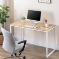 thumbnail image 1 of Zinus Jennifer Modern Minimalist Office Desk, 47 inch Multipurpose Computer Workstation or Dining Table for Small Spaces, White, 1 of 9