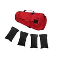 thumbnail image 4 of Bolsa de arena vacía para entrenamiento de 5 piezas, bolsa de arena para entrenamiento de levantamiento de pesas con peso Rojo, 4 of 8