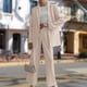 thumbnail image 4 of Traje de dos piezas para mujer traje de chaqueta holgada de Color sólido primavera y otoño, 4 of 7