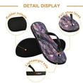 thumbnail image 3 of YAZAOOSummer Flip Flops Creatively Stained Glass Flutter Simple Beach Sandals, 3 of 8