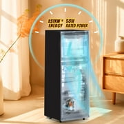 TACOOL 5.0 Cu.Ft Small Refrigerator with Freezer, Mini Fridge with Top Freezer for Apartment, Bedroom, Double Door, Silver