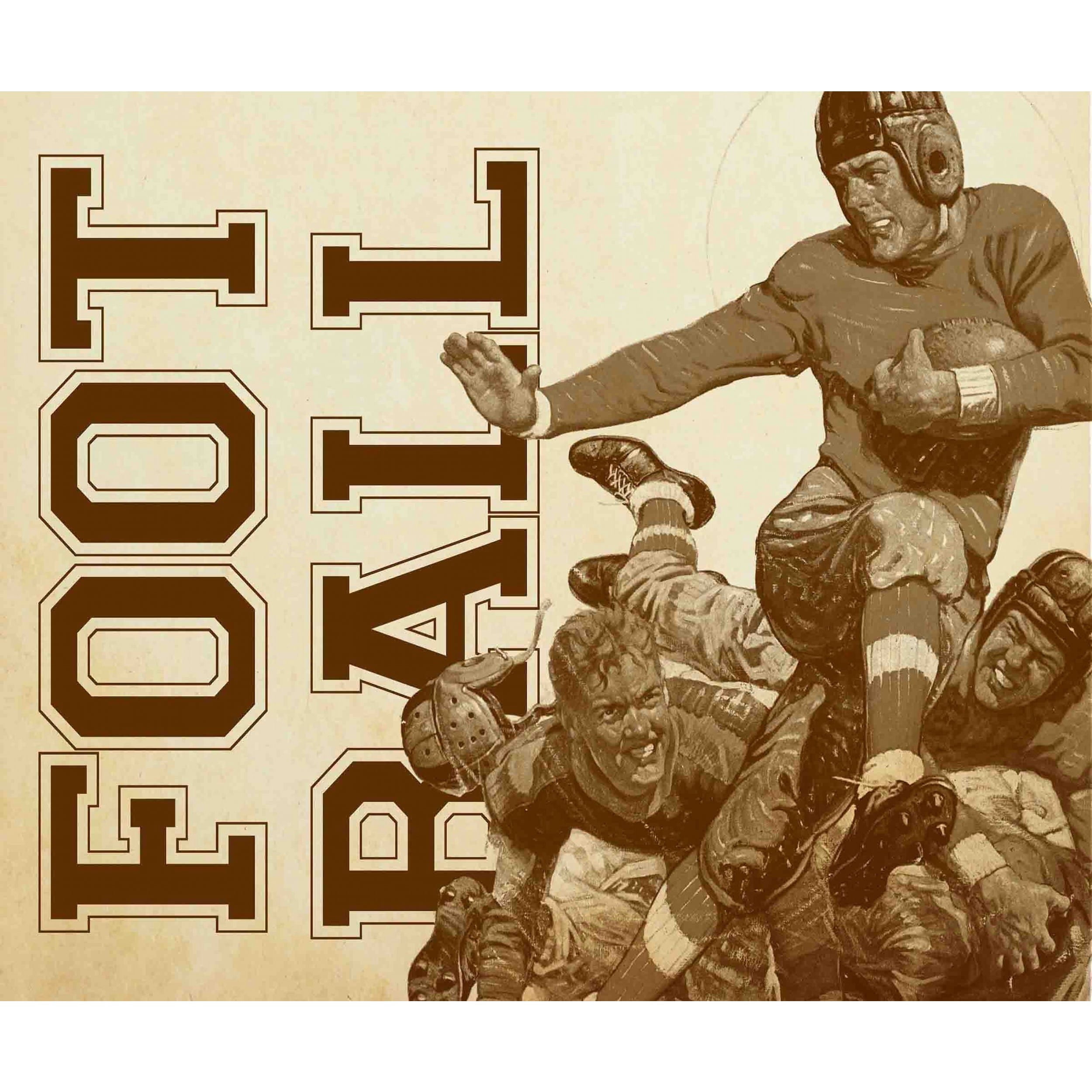 Marmont Hill College Football-Alternative File Version by J.F. Kernan Painting Print on Canvas