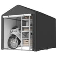 thumbnail image 1 of Outsunny Tente de Rangement, Remise Extérieure Portable avec Grande Porte, Noir, 1 of 10