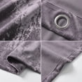thumbnail image 4 of SNITIE Crushed Velvet Grommet Curtains, 2 Panels Luxurious Thermal Insulated Soundproof Drapes, Light-Filtering Soft Durable Window Treatments for Living Room Office, 4 of 8