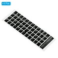 thumbnail image 3 of Unique Bargains French Keyboard Stickers Universal Keyboard Cover Smooth, Black Background White Lettering 4 Pack, 3 of 5
