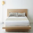 thumbnail image 6 of Yayeee Pillowcase Standard Size Set of 2 Satin Wrinkle Resistant Pillow Case, Black Stripes, 6 of 8