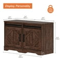 thumbnail image 7 of WAMPAT End Table set of 2, Pedestal Side Table with Drawer and Cabinet Wood Bedside Table Nightstands for Living Room Bedroom,Rustic Brown, 7 of 7