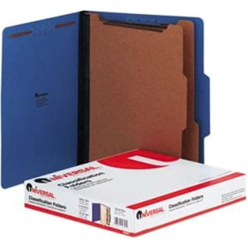 Letter Cobalt Blue 10//Box 1 Six-Section 10301 Universal Pressboard Classification Folders