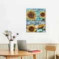 thumbnail image 3 of Nawypu Modern Rustic Thankful Grateful Blessed Sign Wall Art Frame Canvas, Sunflower Home Decor Canvas Painting Wall Artwork Ready to Hang for Home Farmhouse Kitchen Dining Wall Decor-, 3 of 5