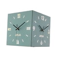 thumbnail image 2 of GROWTH TANK Double Sided Corner Wall Clock Compact Display for Kitchen Study Dining Room Blue, 2 of 9
