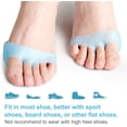 thumbnail image 5 of Paquete de 8 almohadillas metatarsianas para hombres y mujeres, almohadillas de silicona para pies para neuroma de Morton, callos, metatarsiano (azul) Sincero Electrónica, 5 of 5