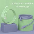 thumbnail image 2 of Cable USB tipo C de 3 A para carga rápida, 0,25 m, 1,8 m, para Samsung Galaxy S8, S9 Plus, Xiaomi Mi9, Huawei Light, 2 of 5