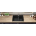 thumbnail image 6 of Ruvati 33 x 22 inch epiGranite Dual-Mount Double Bowl Kitchen Sink, 6 of 13