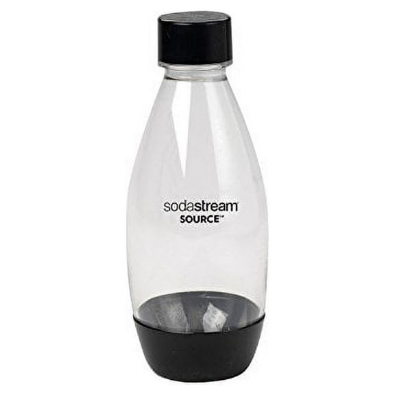 SodaStream Black Half Liter Multi-Use Carbonating Bottles (2 Pack)