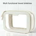 thumbnail image 3 of Joernso Transparent Cosmetic Bag Zipper Closure Waterproof Visible Portable Square Shape Large Capacity Outdoor Business Trip Makeup Bag Toiletry Pouch Makeup Organizer, 3 of 8