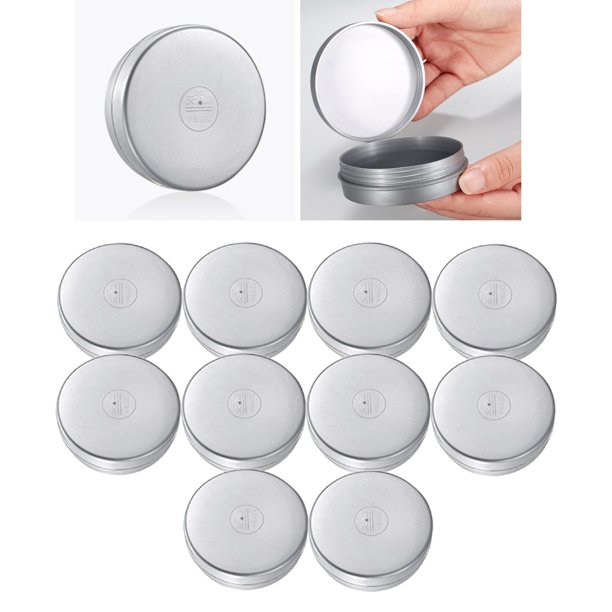 10 Uds. de piedra de tinta con tapa, piedra de tinta de caligrafía, caja de tinta de esponja redonda Plata Baoblaze Caligrafía china de piedra de tinta