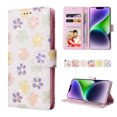 thumbnail image 3 of Compatible with iPhone 14 Plus Case Retro Gilded Flower PU Leather RFID Blocking Wallet Cover, 3 of 5