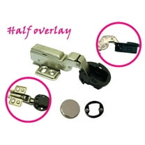 Dia 1.5"(35mm) Hydraulic soft close Half Overlay Hinge for Kitchen Cabinet Glass door