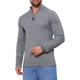 thumbnail image 4 of Suéter de pullover de media cremallera para hombre INSPIRE CHIC, suéter de polo de cuello alto tejido, color gris, 4 of 6