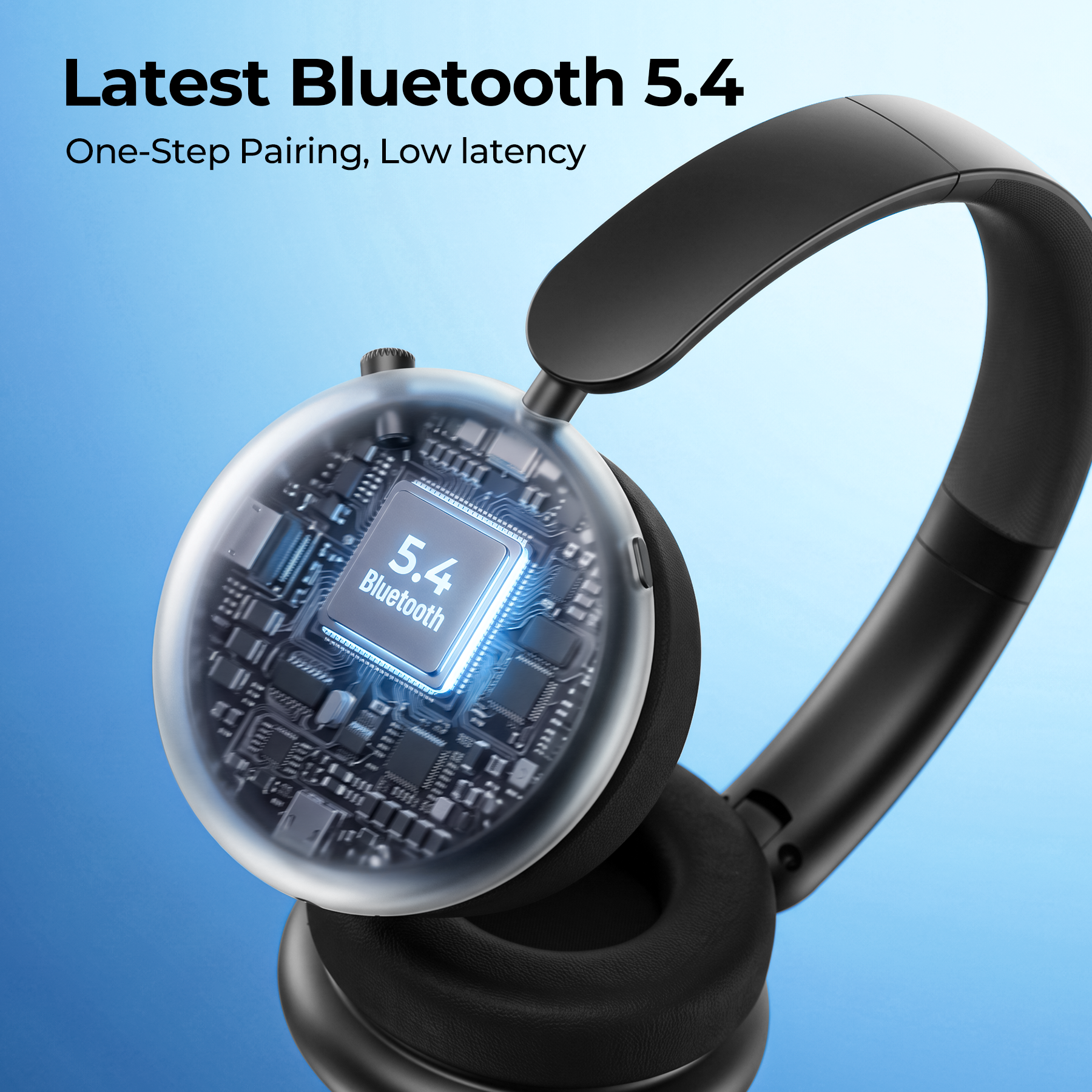 VEATOOL Bluetooth Over-Ear Headphones, 58H Battery, BT5.4 photo 4