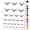 Black, variant on Majestic Barn Owl Flying Water Resistant Temporary Tattoo Set Fake Body Art Collection - Purple