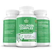 Whole Nature Multi Collagen Protein Peptides, 1800mg, 90 Capsules