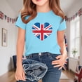 thumbnail image 5 of Lovzfmll T-Shirts for Boys & Girls, UK Flag Print Short Sleeve Tee, Casual Loose Fit Pullover Graphic Tees for Teen 13-14 Years, 5 of 9