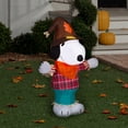 thumbnail image 2 of Gemmy Airblown Inflatable Harvest Snoopy in Plaid Shirt Peanuts, 3.5 ft Tall, Multicolored, 2 of 4