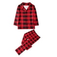 thumbnail image 4 of Family Matching Outfits Matching Pajamas for Family 2024 Christmas Holiday Outfits Xmas Santa Reindeer Sleepwear Buffalo Pants Loungewear Pijamas para Bebes, 4 of 7