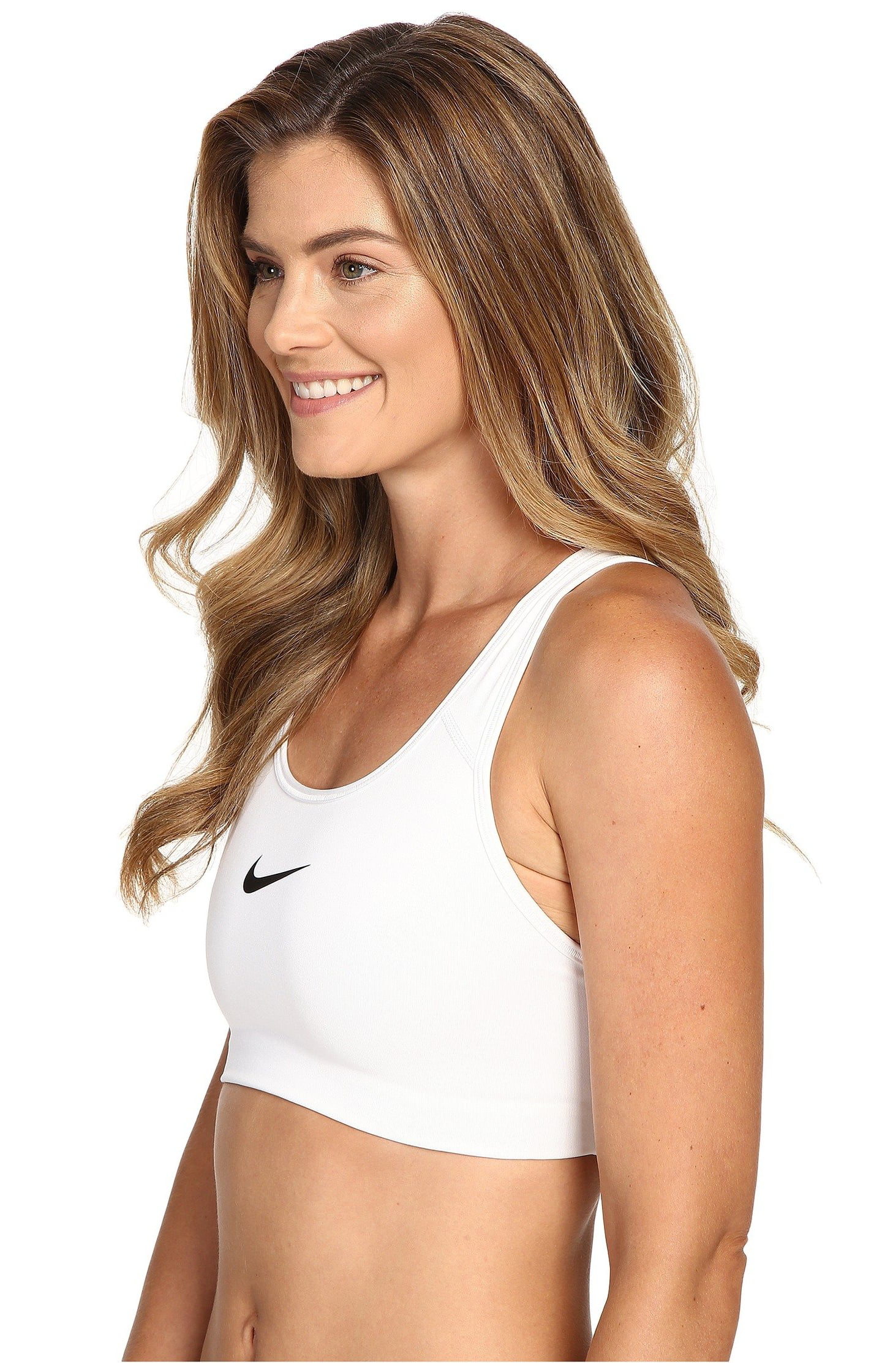 Nike Pro Classic Sports Bra (White-Black), Nike, All Womens Clothing, Womens Clothing