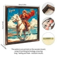 thumbnail image 2 of Cowboy Horse Ocean Wooden Sign Wall Plaque - Vintage Art Decoration, Wall Decoration - Ideal Gift For Home Decoration, Living Room, Bathroom, Bedroom, Garden, Dining, Bar, Cafe, Festival Party Deco, 2 of 7